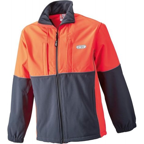 Giacca Softshell,Tagliaxl, Grigio Antracite/Rosso Fluo