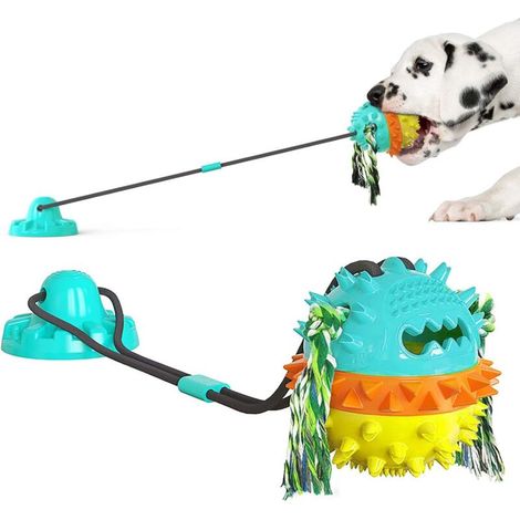 Jouet à Mâcher pour Chien - avec Ventouse et Balle Interactive - Distributeur de Friandises - pour Chiens de Petite et Moyenne Taille - 1 Pièce (1/5)