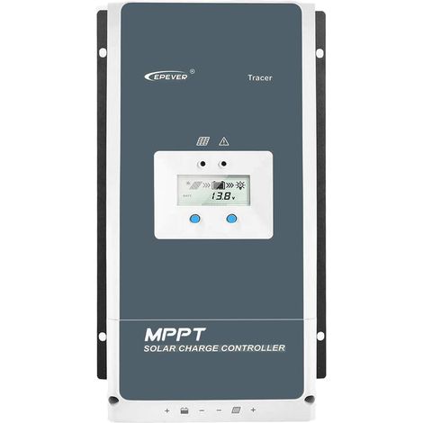 50A Contrôleur de charge solaire MPPT série AN avec régulateur solaire de mise à la masse négative 12V/24V/36v/48v Auto Max 150V 2500W adapté pour batterie encastrée au gel AGM au plomb-acide (1/5)