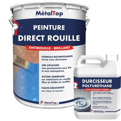 Peinture Direct Rouille - Gris terre dombre - RAL 7022 - 5 L - Métaltop