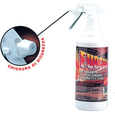 PULITORE P/VETRI STUFE E CAMINI FUOCOBELLO 750ML Q.TA 12