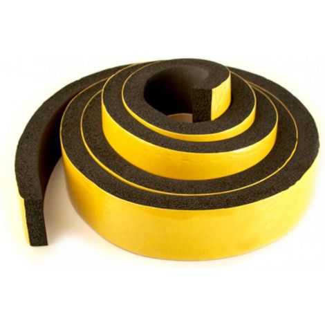Bande étanchéité EPDM 40x4mm 5m adhésive Jobu noir