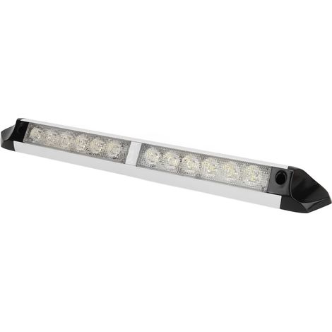 Bandeau LED RV haute luminosité pour camping-car, caravane, bateau, éclairage extérieur d'auvent, bande lumineuse étanche 12V, blanc chaud, 4,2m. (1/5)
