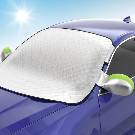 Auto Frontscheibenabdeckung mit 9 Magneten und 2 Spiegelabdeckungen, Ganzjahres-Schutz (1/5)