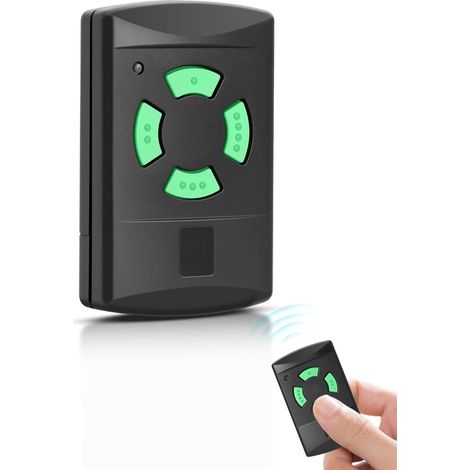 Télécommande de rechange pour émetteur portatif Hörmann hsm4 437230, télécommande auto-apprentissage 26,975 MHz, 4 canaux pour porte de garage, porte d'entrée, porte d'entrée, etc