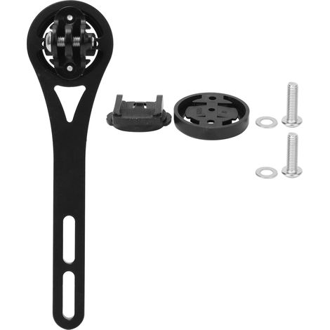 Support de compteur vélo en alliage d'aluminium noir, support solide pour guidon, accessoire cyclisme durable (1/5)