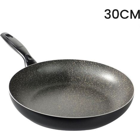 TRADE SHOP - Padella Antiaderente Antigraffio Pratica Veloce Resistente A 7 Strati Cucina Da ø18 A 32cm - -diametro 30cm -