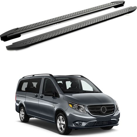TURTLE kompatibel mit Mercedes-Benz Metris (W447) 2015-2025 / Kurze Version Trittbrett Era V2 Schwarz