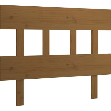 Maison Exclusive - Cabecero de cama madera maciza de pino marrón (1/5)