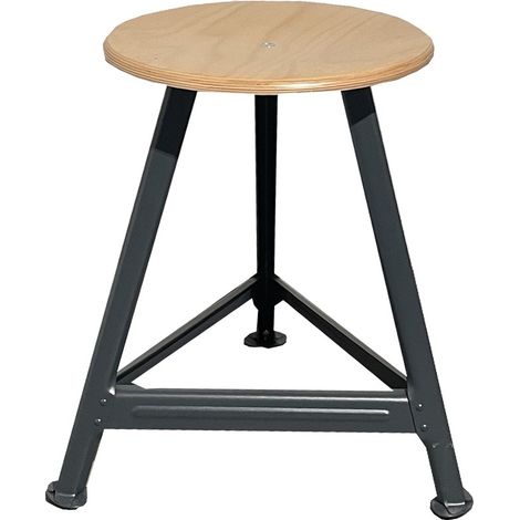 Dringenberg Bandstahlhocker Hocker 3-beinig Buche Höhe 500 mm 20902016