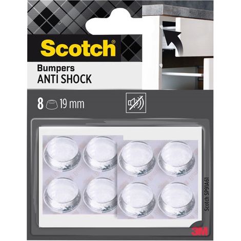 SCOTCH - Patin antichoc adhésif 19 mm lot de 8