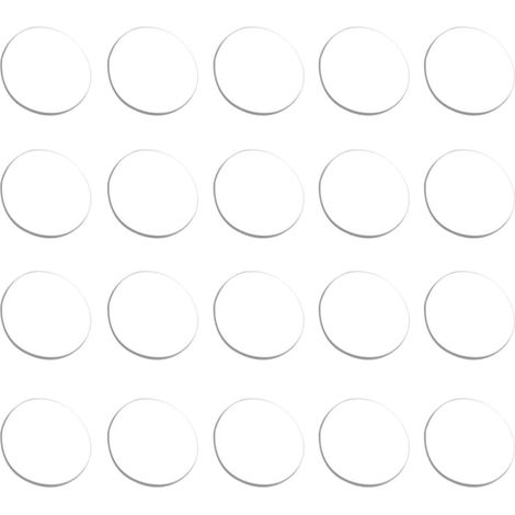 Entretoises en Caoutchouc pour Table en Verre, 20 Pièces Pare-chocs Transparents, pour Plateaux de Table et Portes D’armoire, Silicone Souple (1/5)