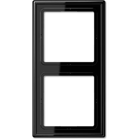Jung Marco 2 veces, LS 990, IP 44, duroplástico, negro, montaje vertical y horizontal LS 982 SW