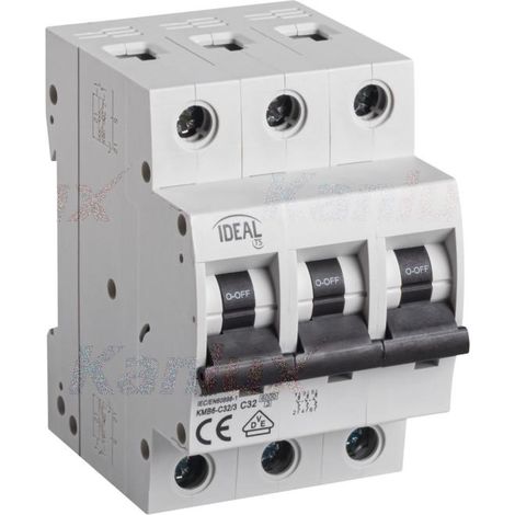 INTERRUTTORE MAGNETOTERMICODIFFERENZIALE 3P KMB6-C32/3 - KANLUX (1/2)