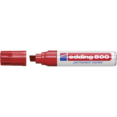 Edding Marcatore indelebile 4-800-1-1002 Rosso resistente all'acqua: Sì