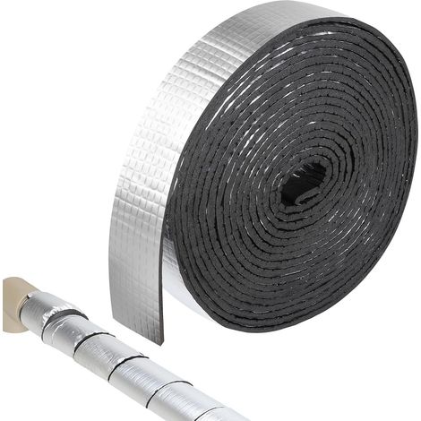 Isolation Tuyaux Chauffage en Mousse 5cm x 10m, Auto-adhésif,Isolant Tuyau en Mousse et Aluminium, Isolant Canalisation eau(1 Rouleaux) (1/5)