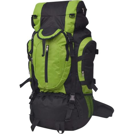 Teenpull – Wanderrucksack XXL 75 L Schwarz und Grün (1/5)