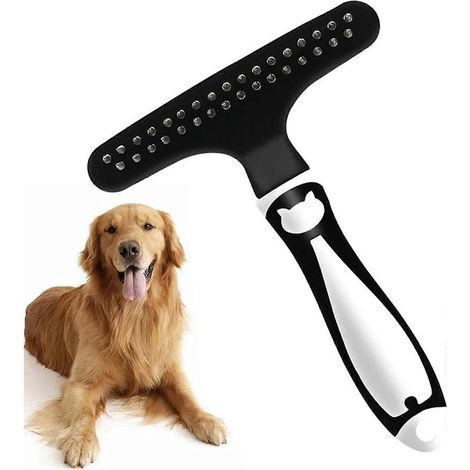 Brosse d'épilation pour chiens, outil d'épilation pour grands chiens, brosse pour chats à poils courts pour éliminer les poils morts-AquaForge (1/5)