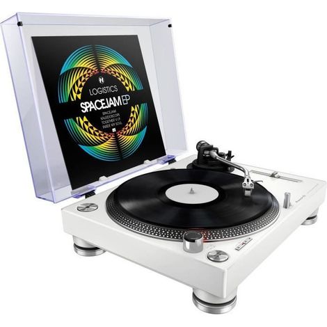 Platine Vinyle - PIONEER DJ - PLX-500-K - Son analogique - 1 sortie USB - Blanc (1/5)