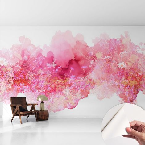 Papier peint autocollant adhésif avec imprimé installation simple qualité excellente sans désordre Motif floral 416x254 cm (1/5)