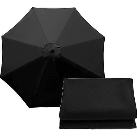 Housse de parasol 3M, toile de parasol de jardin pour terrasse, protection UV (housse seule, avec 8 baleines) (1/5)
