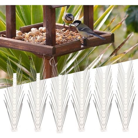 Bird deterrent, pigeon deterrent, bird spike strip for fences, eaves, window sills, balconies, railings (1/4)