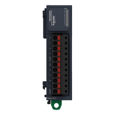 Modicon TM3, module 8 sorties TOR, relais 2A, à ressort - TM3DQ8RG