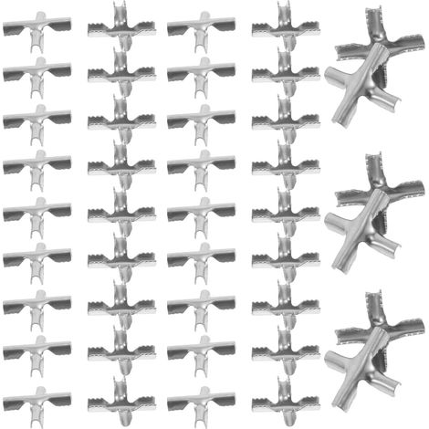 200 boucles en croix acier inoxydable de 2,0 mm pour filet (1/5)
