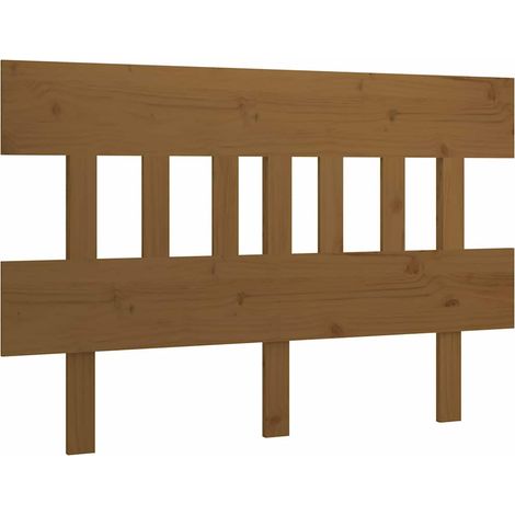 Maison Exclusive - Cabecero de cama madera maciza pino marrón mie (1/5)