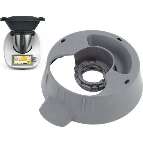 Rubberskin Base du Pot Principal pour Thermomix TM5 TM6, Thermomix Attachment Cup Ring Base Ring Nut Base avec Safe Lock Durable Thermomix Blender Accessoires Blender Part de Rechange pour Thermomix V (1/4)