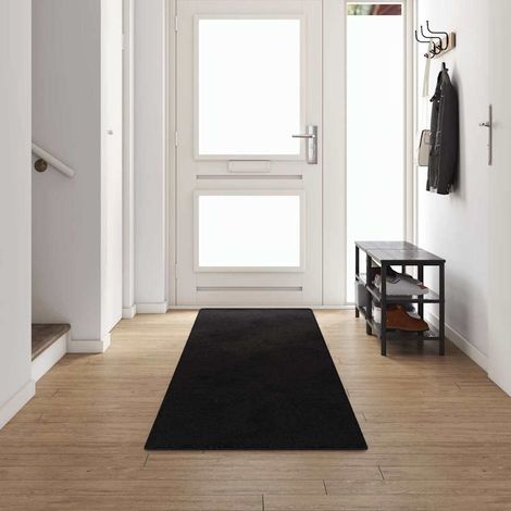 Teppichläufer Schwarz 80 x 500 cm 100% Polypropylen Tuft