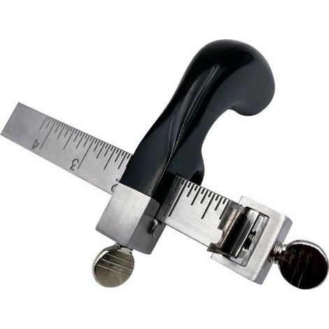 royaluxe - Coupe-ceinture à manche en aluminium,Coupe-ceinture en cuir Cutter manuel Outils en cuir Coupe-ceinture en cuir avec spécifications Poignée en aluminium pour l'artisanat du cuir DIY, Modèle (1/4)