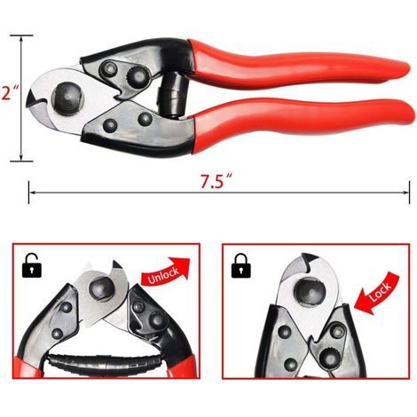 Pince coupe-câble à cliquet ultra résistante pour câbles en aluminium/cuivre jusqu'à 240 mm² (1/3)