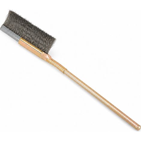 Brosse métallique de nettoyage antirouille manche bois 30 cm (1/5)