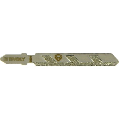 Lame de Scie Sauteuse Diamantée Multi-Matériaux (Carrelage et Plaque Ciment) - Attache en T - Lame de Finition Coupe Droite/Coupe Courbe - L76mm (1/4)