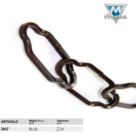 Vigor-Blinky Catena per Lampadari Filo Quadro Bronzata 294 1 Pezzo 50cm