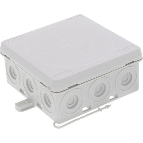 Wiska 10109586 Abzweigkasten (L x B x H) 86 x 86 x 41 mm Lichtgrau (RAL 7035) IP55 1 St.