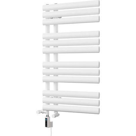 Percival - White Dual Fuel Towel Rail H884mm x W500mm Thermostatic WIFI (1/3)