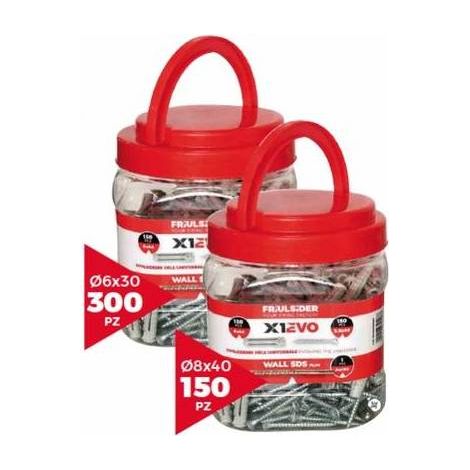 SECCHIELLO X1 EVO TASSELLO VITE Misura: 6x30 (pz 300)