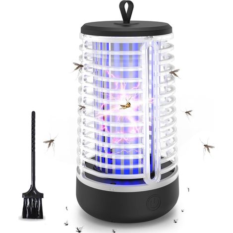 Lampe anti moustiques électrique d'intérieur étanche avec lumière UV économie d'énergie 2000 V 2,5 W (1/5)