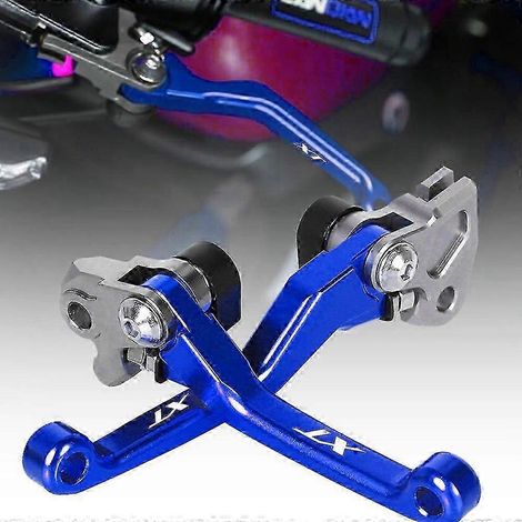 Leviers de frein et d'embrayage pivotants CNC pour motos tout-terrain (vert) - Poignées de guidon (vert) (1/5)