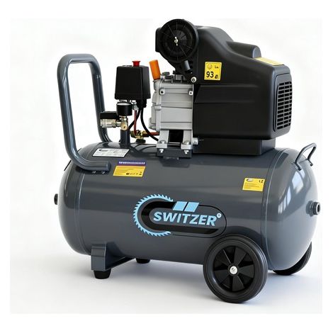 SwitZer 2.5HP Air Compressor 50L AC001 Grey