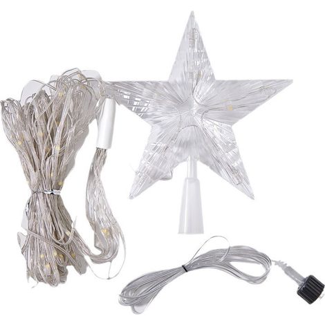 Guirlande lumineuse solaire étoilée pour jardin, 8 modes d'éclairage, étanche, idéale pour Noël, les fêtes, les mariages et autres événements. Parfaite pour décorer un mur ou un mur. (1/5)
