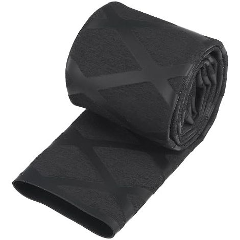 sourcing map Heat Shrink Tubing for Fishing Rod Handle 25 mm Diameter 42 mm Flat 1.6 ft Black (1/4)