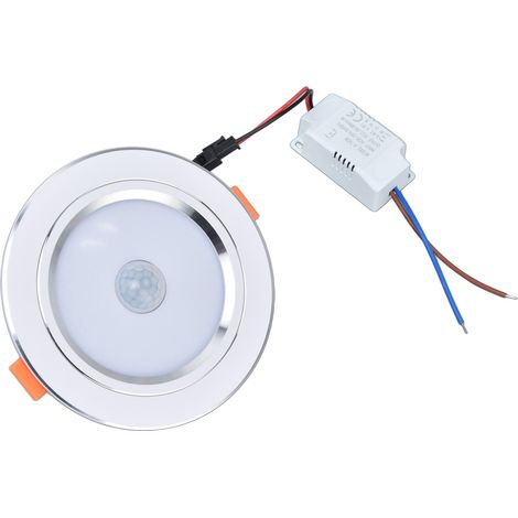 Plafonnier LED 9W avec détecteur infrarouge, moderne et dimmable, lumière blanche, AC 85-265V, idéal pour couloir et balcon (1/5)