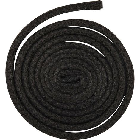 Pyrofeu – Joint tressé pour insert et poêle 2,5m Ø 10mm – Résistance 500°C – Étanchéité parfaite – Colle réfractaire incluse