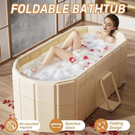 Baignoire Portable Isolée 119 cm pour Athlètes Eau Froide Sans Gonflage Compatibile Douche Intérieur Extérieur-AUTRES (1/4)