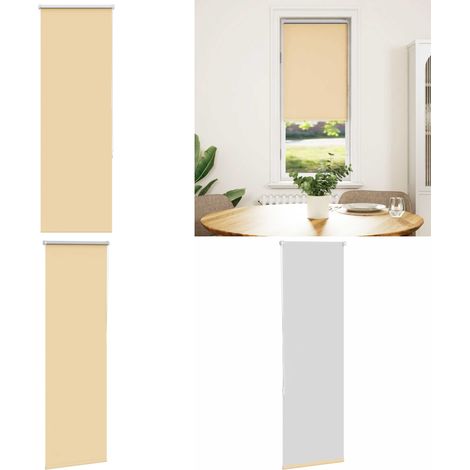 vidaXL Verdunkelungsrollo Beige 45x175cm Stoffbreite 40,7 cm Polyester (1/5)