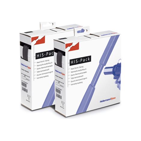 Gaine thermorétractable 2:1 12,7/6,4mm noir – En polyoléfine réticulée – Dévidoir 10 mètres pour isolation électrique – Hellermanntyton