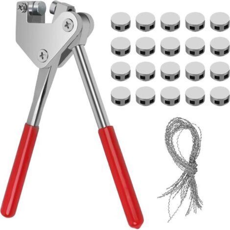 Kit di pinze idrauliche con 20 tubi a piombo e 20 fili idraulici, pinze idrauliche in acciaio per contatori elettrici, diametro a piombo (1/5)
